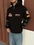Redbull Siyah Kapşonlu Unisex Oversize Dokuma Logo Kol Desenlipamuklu Hırka 2