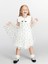 Yeni Sezon Tüllü Kalp Baskılı Kız Çocuk Elbise 1