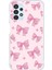 Samsung Galaxy A13 Uyumlu Pembe Fiyonklar Baskılı Silikon Kılıf 1