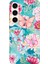Samsung Galaxy S23 Uyumlu Kelebekler ve Çiçekler Baskılı Silikon Kılıf 1