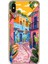 iPhone Xs Max Uyumlu Renkli Sanat Sokak Silikon Kılıf 1