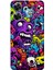 Realme Note 60 Uyumlu Psikodeli Renkli Canavarlar Baskılı Silikon Kılıf 1