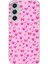 Samsung Galaxy A34 Uyumlu Pembe Minik Kalpler Baskılı Silikon Kılıf 1