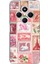 Redmi 14C Uyumlu Pembe Posta Pulları Baskılı Silikon Kılıf 1