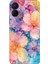Tecno Spark 9 Pro Uyumlu Renkli Çiçekler Sulu Boya Baskılı Silikon Kılıf 1