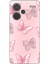 Redmi Note 13 Pro Plus 5g Uyumlu Pembe Kelebekler Baskılı Silikon Kılıf 1