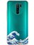 Redmi 9 Uyumlu Kanagawa Oki Nami Ura Dalgası Tasarımlı Baskılı Silikon Kılıf 1