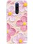 Redmi 8 Uyumlu Pembe Beyaz Çiçekler Sulu Boya Baskılı Silikon Kılıf 1