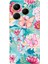 Tecno Spark 20 Pro Uyumlu Kelebekler ve Çiçekler Baskılı Silikon Kılıf 1