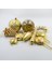 17'li Karışık Lüks Yılbaşı Çam Ağacı Süsü Gold Noel Şeker Kamışı Süsü 5