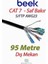 Cat7 - 95 Metre Saf Bakır S/ftp AWG23 Spe Dış Mekan Data Kablosu, Siyah Renk 1
