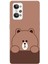 Realme Gt2 Pro Uyumlu Kahverengi Ayı Tasarımlı Baskılı Silikon Kılıf 1