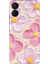 Tecno Spark 9 Pro Uyumlu Pembe Beyaz Çiçekler Sulu Boya Baskılı Silikon Kılıf 1