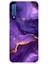 Samsung Galaxy A7 2018 Uyumlu Ametist Taşı Mor Mermer Baskılı Silikon Kılıf 1