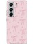 Tecno Camon 40 Pro Uyumlu Pembe Kalpli Fiyonklar Baskılı Silikon Kılıf 1