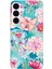 Samsung Galaxy S25 Fe Uyumlu Kelebekler ve Çiçekler Baskılı Silikon Kılıf 1