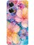 Realme Note 60 Uyumlu Renkli Çiçekler Sulu Boya Baskılı Silikon Kılıf 1