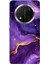 Honor Magic 7 Lite Uyumlu Ametist Taşı Mor Mermer Baskılı Silikon Kılıf 1