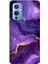 Oneplus 9 Uyumlu Ametist Taşı Mor Mermer Baskılı Silikon Kılıf 1