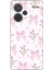 Redmi Note 13 Pro Plus 5g Uyumlu Pembe Çiçek ve Fiyonklar Baskılı Silikon Kılıf 1