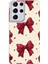 Samsung Galaxy S21 Ultra Uyumlu Büyük Kırmızı Fiyonklar Baskılı Silikon Kılıf 1