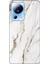 Xiaomi Mi 13 Lite Uyumlu Beyaz Mermer Baskılı Silikon Kılıf 1