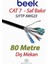Cat7 - 80 Metre Saf Bakır S/ftp AWG23 Spe Dış Mekan İnternet Data Kablosu, Siyah Renk 1