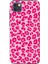 Huawei Y5P Uyumlu Pembe Leopar Tasarımlı Baskılı Silikon Kılıf 1