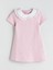 Yeni Sezon Bebe Yaka Ekose Kız Çocuk Elbise 4