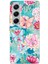 Tecno Camon 40 Pro Uyumlu Kelebekler ve Çiçekler Baskılı Silikon Kılıf 1