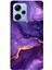 Redmi Note 12 Pro 5g Uyumlu Ametist Taşı Mor Mermer Baskılı Silikon Kılıf 1