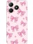 Realme C61 Uyumlu Pembe Fiyonklar Baskılı Silikon Kılıf 1