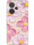 Redmi Note 13 Pro Plus 5g Uyumlu Pembe Beyaz Çiçekler Sulu Boya Baskılı Silikon Kılıf 1