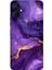 Tecno Spark 9 Pro Uyumlu Ametist Taşı Mor Mermer Baskılı Silikon Kılıf 1