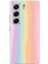 Tecno Camon 40 Pro Uyumlu Gökkuşağı Rengarenk Baskılı Silikon Kılıf 1