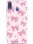 Samsung Galaxy M20 Uyumlu Pembe Fiyonklar Baskılı Silikon Kılıf 1