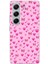 Tecno Camon 40 Pro Uyumlu Pembe Minik Kalpler Baskılı Silikon Kılıf 1