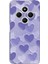 Redmi 14C Uyumlu Mor Kalpler Tasarımlı Baskılı Silikon Kılıf 1
