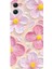 Samsung Galaxy A05 Uyumlu Pembe Beyaz Çiçekler Sulu Boya Baskılı Silikon Kılıf 1