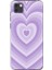 Huawei Y5P Uyumlu Mor Kalp Dalgalar Tasarımlı Baskılı Silikon Kılıf 1