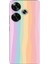 Poco F6 Uyumlu Gökkuşağı Rengarenk Baskılı Silikon Kılıf 1