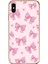iPhone Xs Max Uyumlu Pembe Fiyonklar Baskılı Silikon Kılıf 1