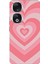 Honor 90 Uyumlu Pembe Kalpler Baskılı Silikon Kılıf 1