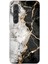 Mi Note 10 Lite Uyumlu Siyah Beyaz Mermer Baskılı Silikon Kılıf 1