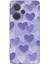 Redmi Note 13 Pro Plus 5g Uyumlu Mor Kalpler Tasarımlı Baskılı Silikon Kılıf 1