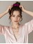 Kadın Saten Toka - Büyülü Fuşya – Tekli Lüks Lastik Model Scrunchie 4