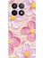 Poco F6 Pro Uyumlu Pembe Beyaz Çiçekler Sulu Boya Baskılı Silikon Kılıf 1