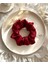Kadın Saten Toka - Kraliçe Bordosu – Tekli Lüks Lastik Model Scrunchie 1