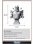 Kratos Büstü – Tanrıların Savaşçısı 3D Tasarım Dekoratif Biblo, Hediyelik ve Ev Ofis Için Şık Aksesuar 4