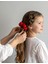 Kadın Saten Toka - Kızıl Miras – Tekli Lüks Lastik Model Scrunchie 1